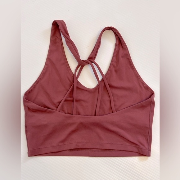 aerie Tops - Dusty Rose cross back string detail bra top by aerie